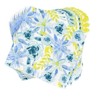Simple Pleasures Blue Floral Cocktail Napkins, 28 ct